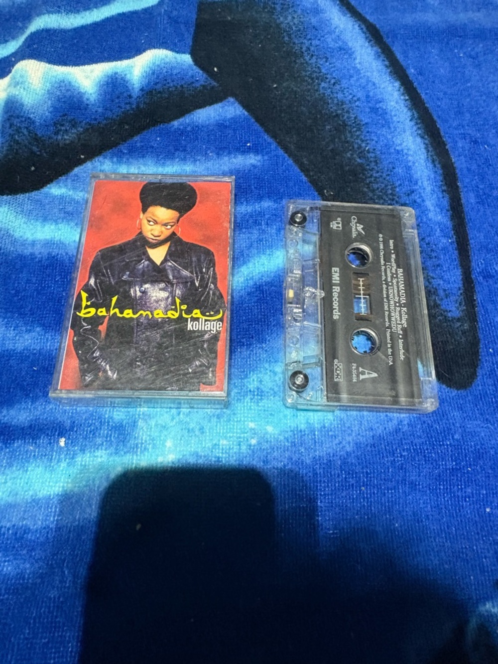 Bahamadia Kollage Cassette Tape - Black & Clear